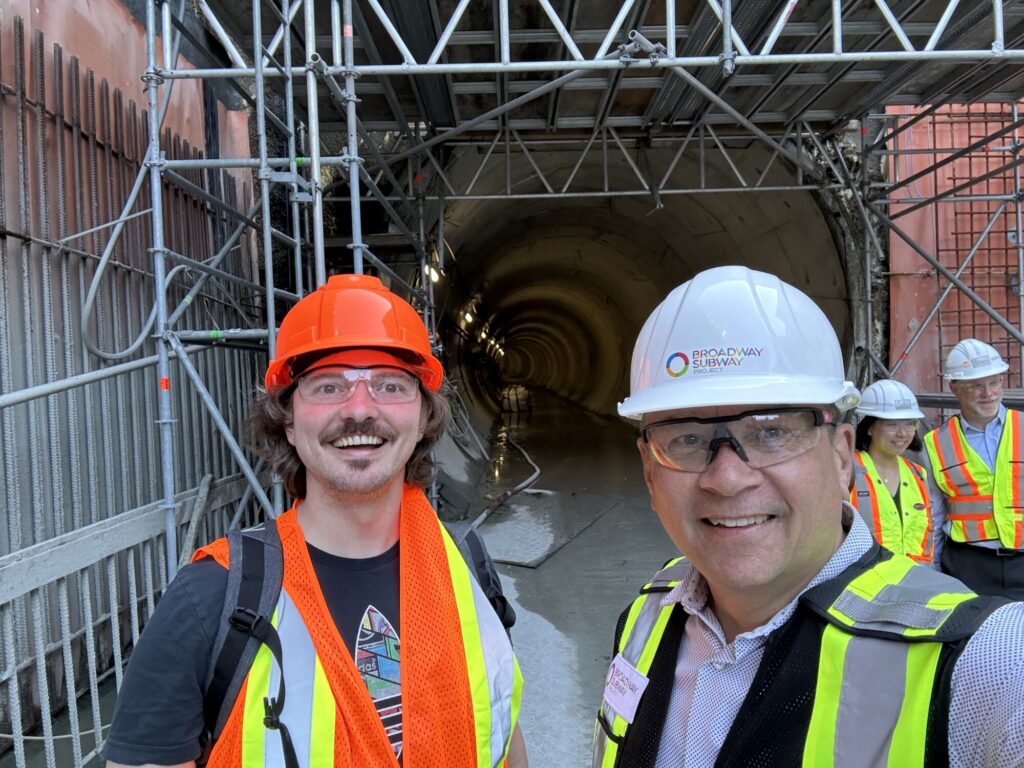 June 2024 Update: Broadway Line Hard Hat Tour & New Community Banners